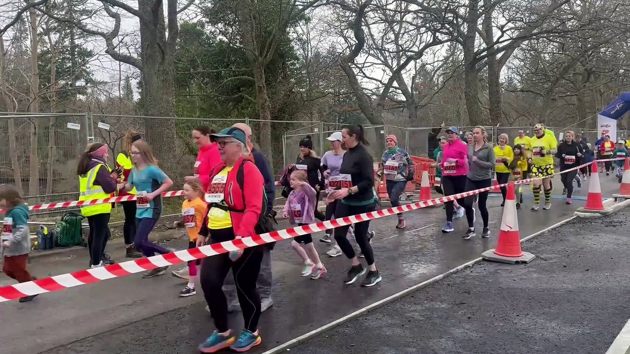 1300 runners start Inverness 5k 2024 - video Dailymotion