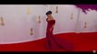 Liza Koshy falls on Oscars 2024 red carpet