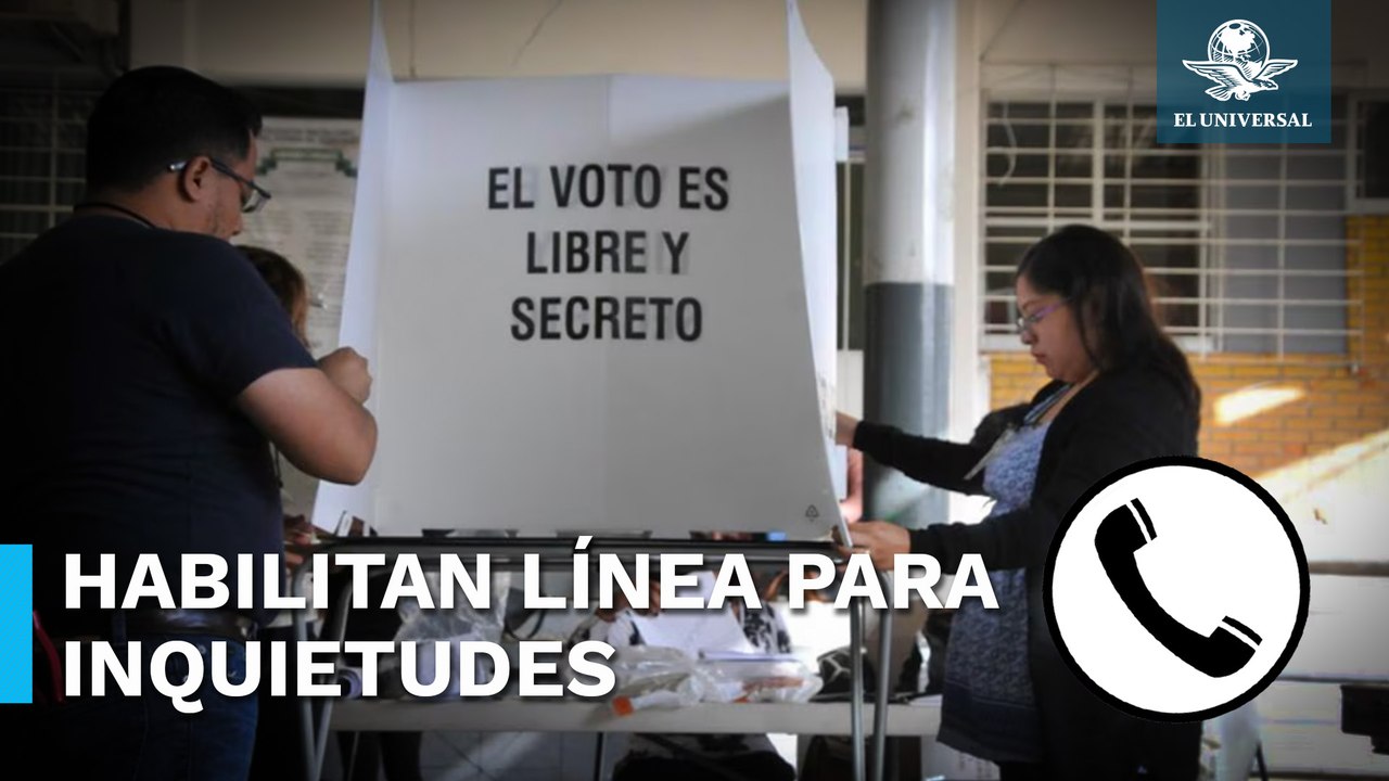 Instalan línea telefónica para resolver dudas sobre las elecciones en la CDMX