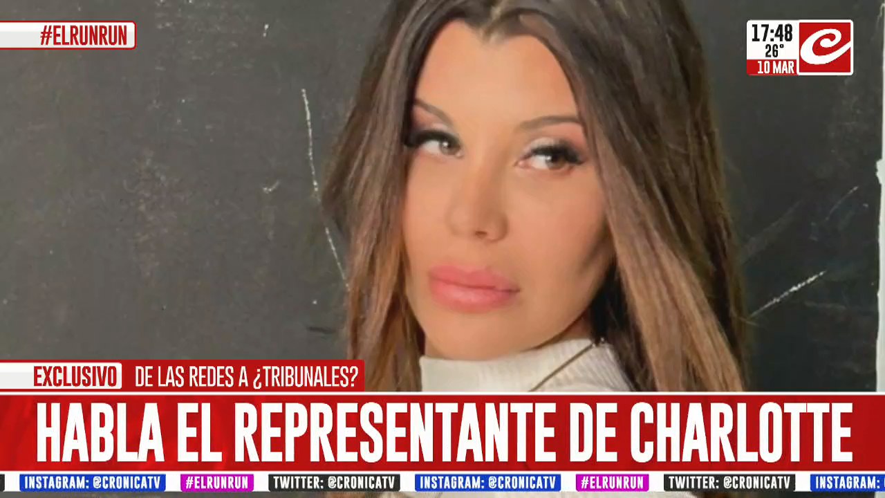Charlotte Caniggia a juicio con su cirujano: habló el representante de la hija del "Pájaro"