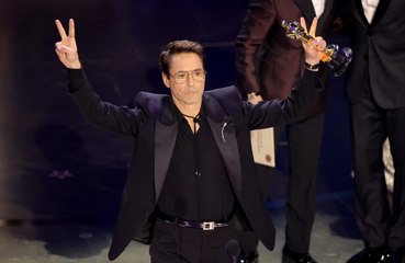 Robert Downey Jr wins first Academy Award