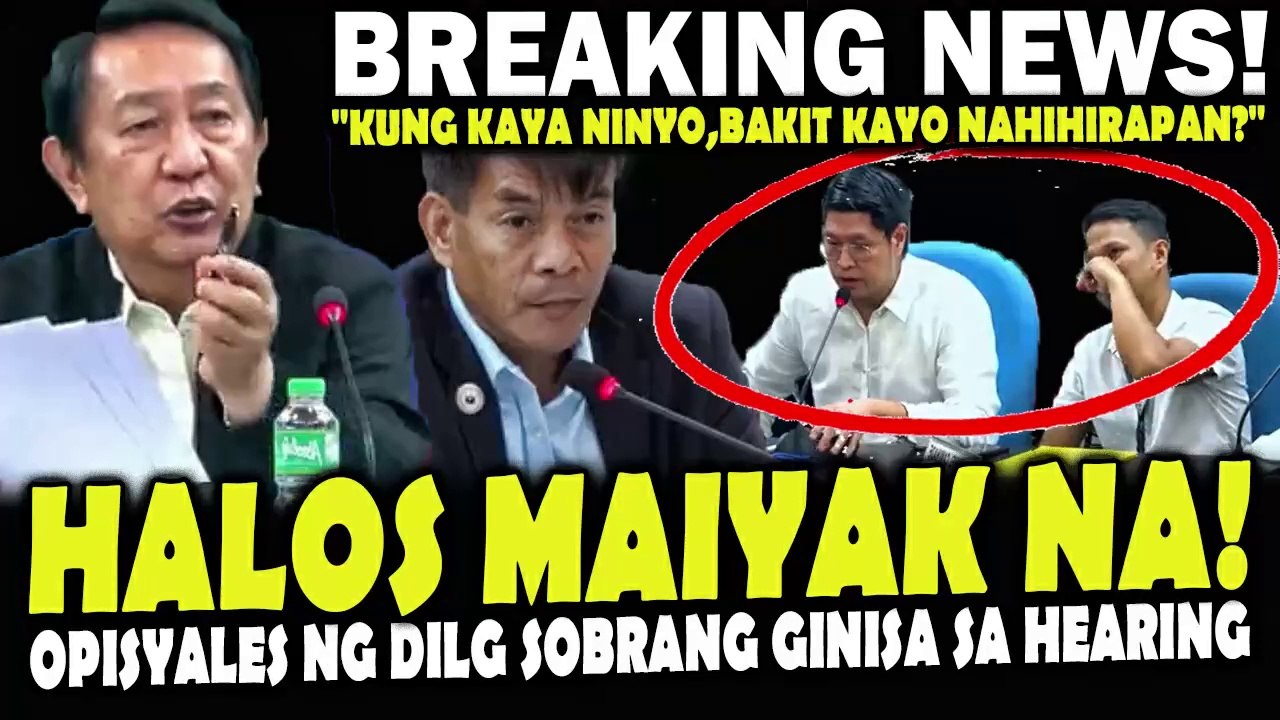 "Kung kaya ninyo,bakit kayo nahihirapan?" DILG halos mapaiyak na sa ginagawang pagbubusisi nila Cong.Acop at Bosita