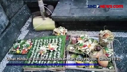 Hari Raya Nyepi Berlangsung Khidmat, Suasana di Bali Sepi dan Lengang