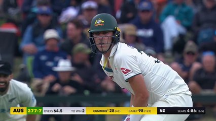 Tải video: Cummins hits the winning runs as Australia sneak home by three wickets in New Zealand