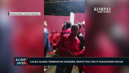 Caleg Suara Terbanyak Digeser, Rapat PAC PDI-P Sukoharjo Ricuh