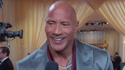 Dwayne Johnson Shares the Inspiration Behind His New Skincare Line at the Oscars | THR Video