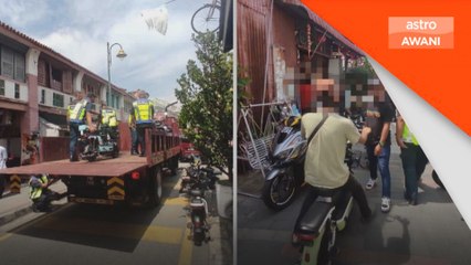 Rampasan e-skuter: MBPP rampas 28 e-skuter di Lebuh Armenian
