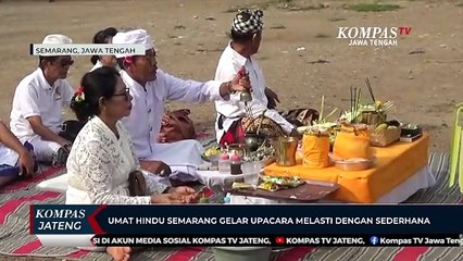 Umat Hindu Semarang Gelar Upacara Melasti dengan Sederhana