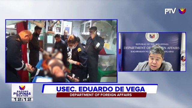 Panayam kay DFA Usec. Eduardo de Vega