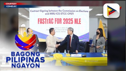 Comelec at Miru Systems, nilagdaan na ang kontrata para sa full automation system ng 2025 midterm elections