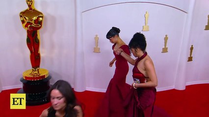 Liza Koshy FALLS on Oscars Red Carpet-