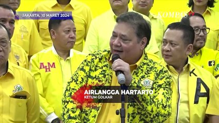 [FULL] Keterangan Ketum Golkar Airlangga usai Pimpin Rapat Evaluasi Pileg dan Pilpres 2024
