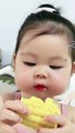 Baby Eating Boil Corn And Meet | Hungary Babies | Cute Babies | Naughty Babies | Funny Babies #baby #babies #beautiful #cutebabies #fun #love #cute #funny #babyvideos