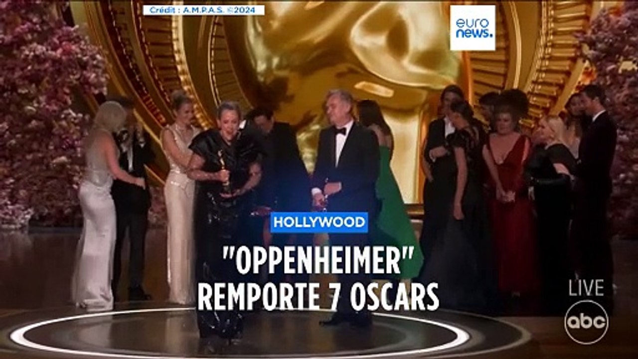 Oscars 2024 : Le film "Oppenheimer" de Christopher Nolan remporte le prix du meilleur film et rafle sept Oscars