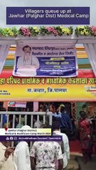 Villagers queue up at Jawhar (Palghar Dist) Medical & Healthcare Camp - March 2024 _ #RuralHealth