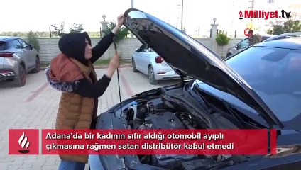 Sıfır otomobil ayıplı çıktı! Satın alan kadın hayatının şokunu yaşadı
