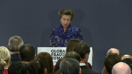 Princess Anne calls for global effort to tackle fraud