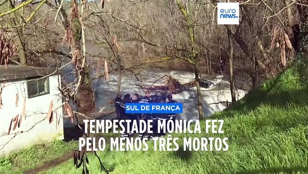 Tempestade Mónica faz pelo menos três mortos no sul de França