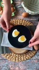 Hard-boiled eggs but cooked in airfryer