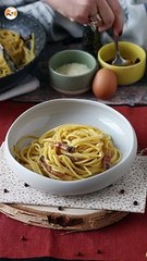 Spaghetti alla carbonara, the real italian recipe!