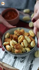 Nhoque crocante com parmesão feito na air fryer