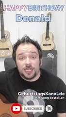 Happy Birthday, Donald! Geburtstagsgrüße an Donald