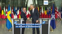 La bandera de Suecia ya ondea en la sede de la OTAN en Bruselas