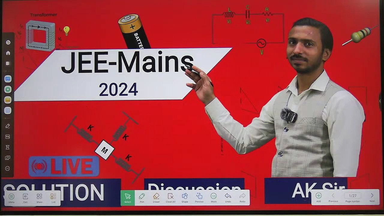 Paper discussion | JEE Mains 2024 | JEE Mains | JEE Main 2024 Paper Discussion_Solution _ JEE Mains 2024 _ Physics _ Attempt 1 #jeemain2024 #physics #dailymotion