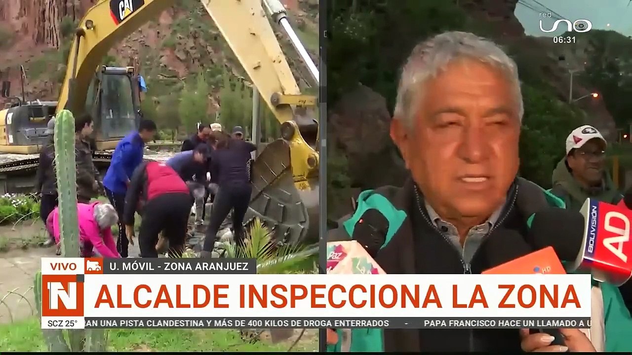 Alcalde inspecciona zona de desastre