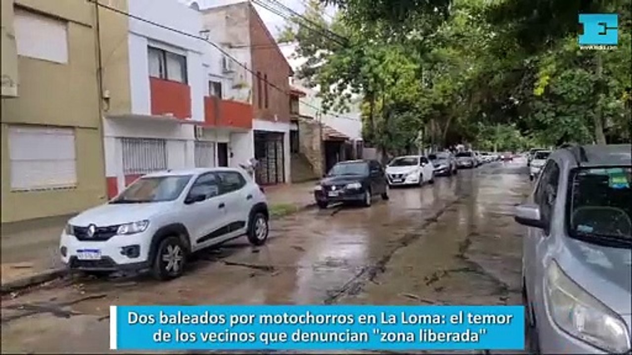 Dos baleados por motochorros en La Loma