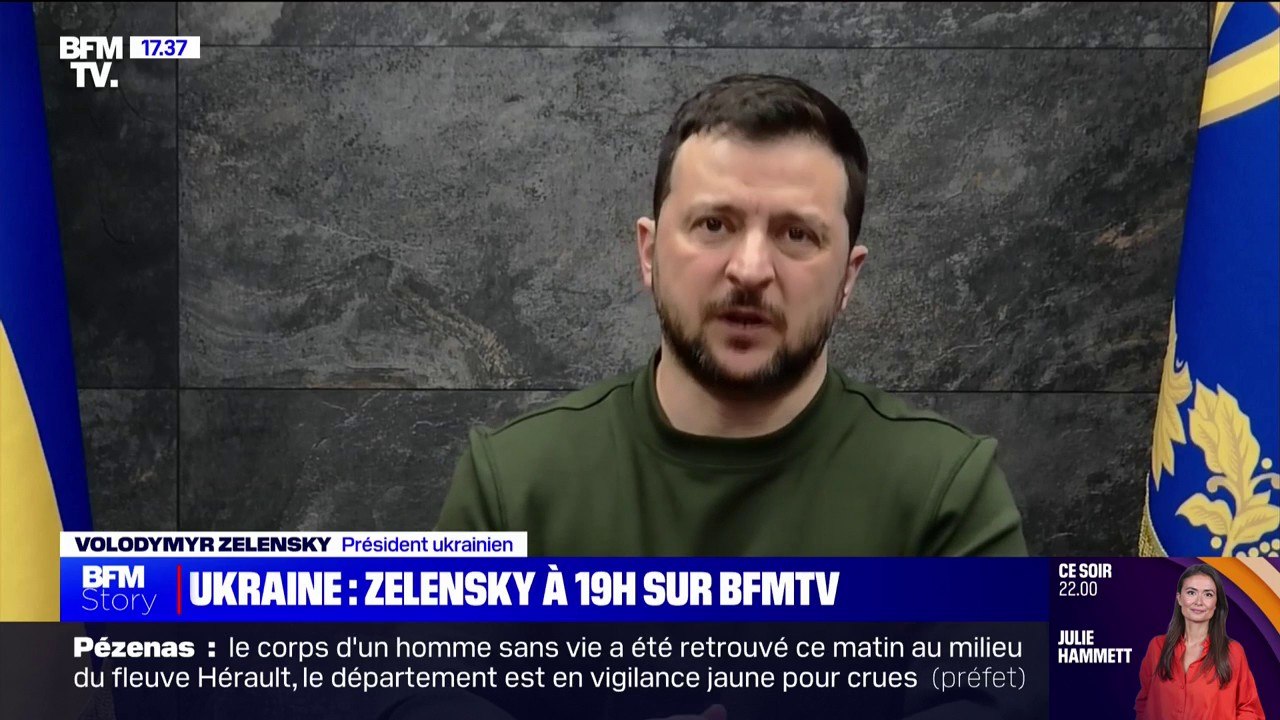 Volodymyr Zelensky: "Tant que l'Ukraine tient, l'armée française peut rester sur le territoire français"