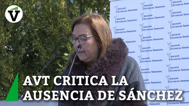 Maite Araluce (AVT) critica la ausencia del Gobierno en el homenaje al 20 aniversario del 11-M