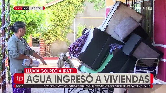 Desborde de una quebrada afecta a comunarios de Ipati; señalan mala construcción de una carretera