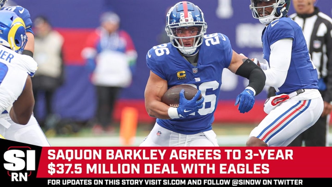Saquon Barkley Agrees to Three-Year Deal With Eagles