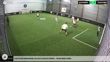 Faute de Emmanuel Da Silva De Oliveira - TEAM BERLANDE