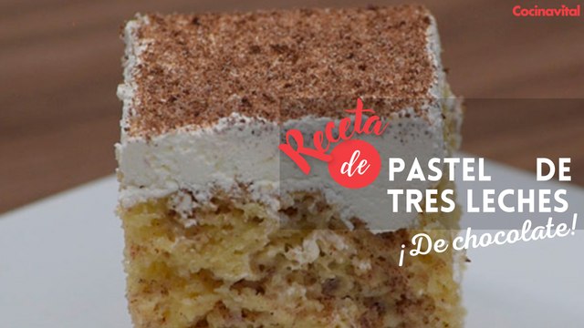 Pastel de tres leches de chocolate casero abuelita