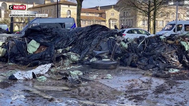 Une centaine d’agriculteurs en colère a pris d'assaut le Conseil régional à Bordeaux