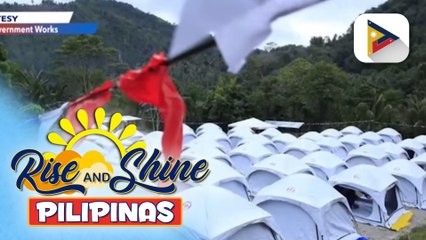 Temporary shelter para sa mga biktima ng Masara landslide, itinurn-over na