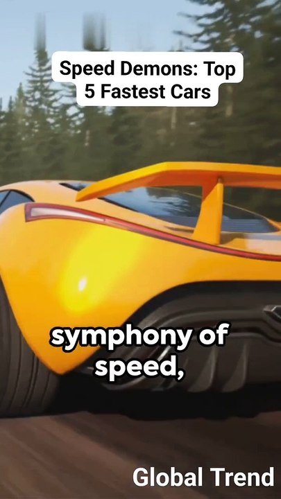 Top 5 fastest cars in the world