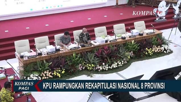 Rampung Rekapitulasi Nasional 8 Provinsi, KPU Lanjut Hitung Suara di 4 Provinsi Lain