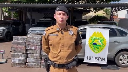 PM apreende 480 quilos de maconha em Ouro Verde do Oeste