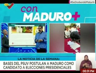 Más de 4 millones de militantes del PSUV postularon al Pdte. Maduro como candidato para el 28J