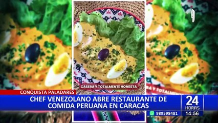 Chef venezolano conquista Caracas con sabores peruanos