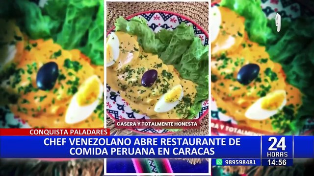 Chef venezolano conquista Caracas con sabores peruanos