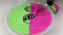 Satisfying Kinetic Sand Scooping | asmr kinetic sand | diy kinetic sand | how to make kinetic sand