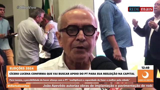 Em busca da reeleição na capital, Cícero Lucena não descarta possível apoio de Luciano Cartaxo e do PT