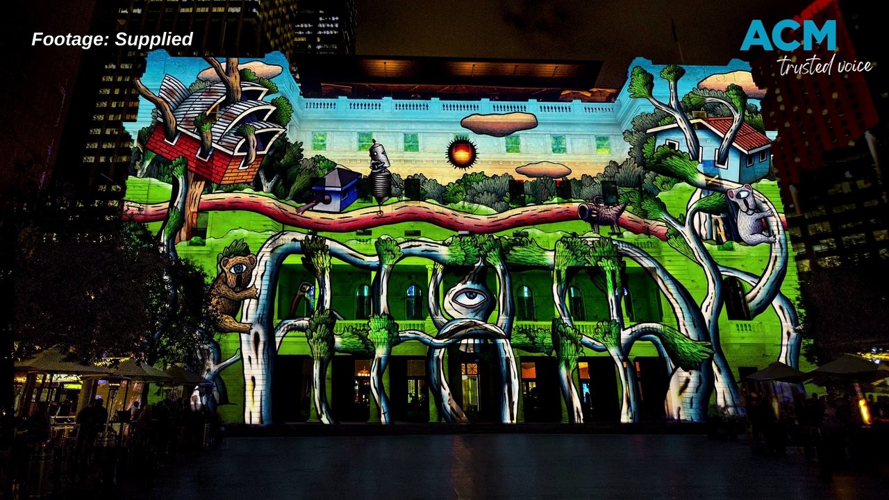 VIVID Sydney 2024's Vivid Light animated light renders