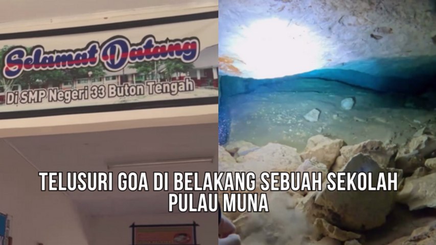 Menelusuri Goa Di Belakang Sebuah Sekolah Pulau Muna