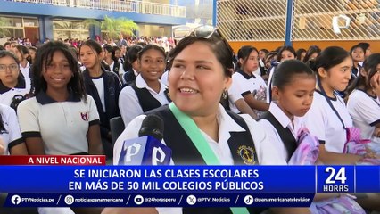 Dina Boluarte inaugura el año escolar 2024