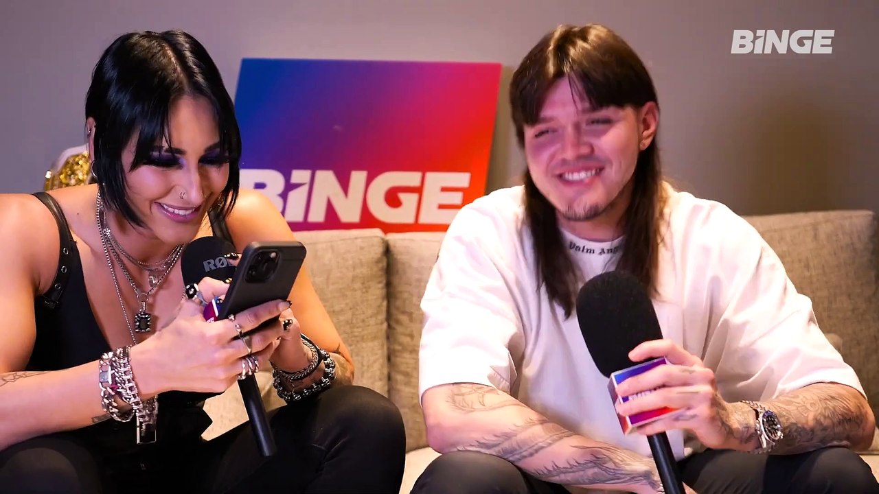 Rhea tests Dominik on his Aussie slang knowledge | BINGE